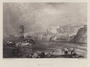 Malta door Joseph Mallord William (after) Turner