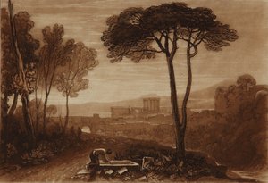 Een scène in de Campagna door Joseph Mallord William Turner