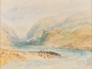 Een Zwitsers Alpenvallei, ca. 1843 door Joseph Mallord William Turner