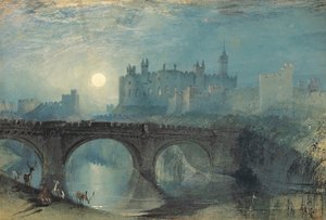 Alnwick Kasteel, ca. 1829 door Joseph Mallord William Turner