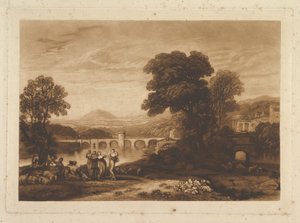 Apuleia op zoek naar Apuleius ongepubliceerde plaat, Liber Studiorum, 1813-23 door Joseph Mallord William Turner