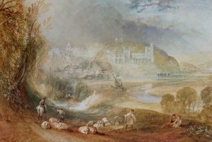 Arundel Castle en stad, c.1824