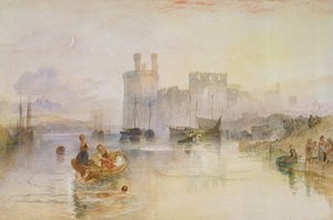 Caernarvon Castle door Joseph Mallord William Turner