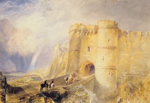 Carisbrook Kasteel, Isle of Wight door Joseph Mallord William Turner
