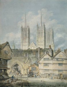 Kathedraal van Lincoln door Joseph Mallord William Turner