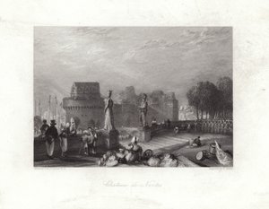 Kasteel van Nantes door Joseph Mallord William Turner