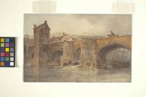 Chester Bridge door Joseph Mallord William Turner