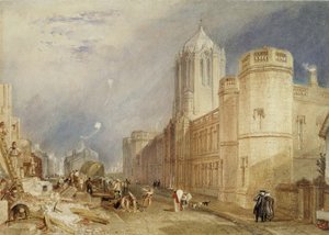 Christ Church College, Oxford door Joseph Mallord William Turner