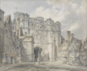 Christ Church Gate, Canterbury, 1793-94 door Joseph Mallord William Turner