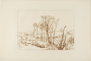 Crowhurst, plaat 76 uit Liber Studiorum door Joseph Mallord William Turner
