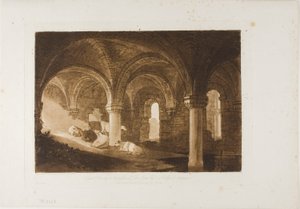 Crypte van Kirkstall Abbey, plaat 39 uit Liber Studiorum