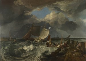 De pier van Calais. 1803 door Joseph Mallord William Turner