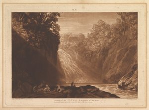 Tekening van de Clyde, Liber Studiorum, deel IV, plaat 18, 29 maart 1809 door Joseph Mallord William Turner