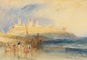Kasteel Dunstanborough, Northumberland door Joseph Mallord William Turner