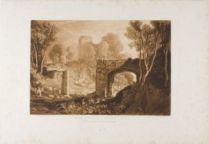 Oostpoort, Winchelsea, plaat 67 uit Liber Studiorum door Joseph Mallord William Turner