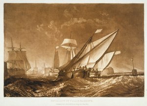 F.55.I Ingang van de haven van Calais, uit de 