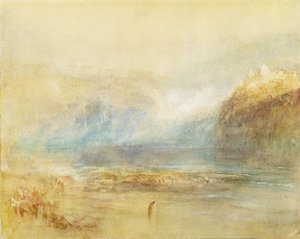 Watervallen van de Rijn bij Schaffhausen door Joseph Mallord William Turner