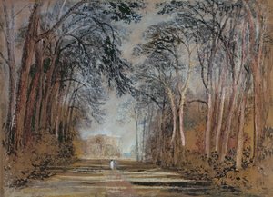 Farnley Avenue, Farnley Hall, Yorkshire door Joseph Mallord William Turner