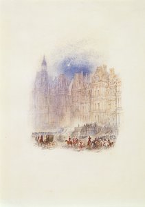 Fontainebleau: Het vertrek van Napoleon door Joseph Mallord William Turner