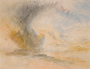 Voet van St. Gothard door Joseph Mallord William Turner