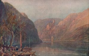 Goarhausen en Katz Kasteel, 1909 door Joseph Mallord William Turner