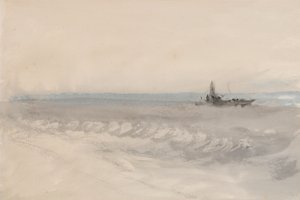 Grijze Zee, Boot aan de Kust, c.1845-50