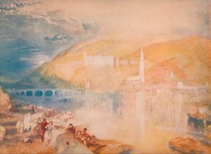 Heidelberg-Zonsondergang, ca. 1840, 1918 door Joseph Mallord William Turner