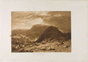 Hind Head Hill, plaat 25 uit Liber Studiorum door Joseph Mallord William Turner