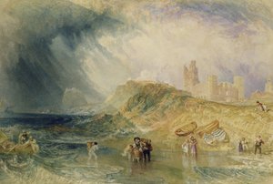 Heilig eiland, Northumberland, ca.1820 door Joseph Mallord William Turner