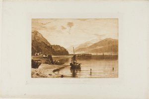 Inverary Pier, plaat 35 uit Liber Studiorum door Joseph Mallord William Turner