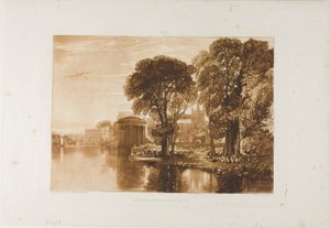 Isleworth, plaat 63 uit Liber Studiorum door Joseph Mallord William Turner