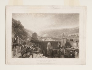 Kirkstall Lock op de rivier Aire door Joseph Mallord William Turner