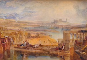 Lancaster, vanaf de Aquaductbrug, ca. 1825 door Joseph Mallord William Turner