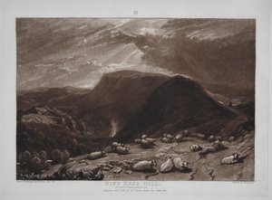 Liber Studiorum: Hind Head Hill op de Portsmouth Road door Joseph Mallord William Turner