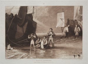 Liber Studiorum: Marine Dabblers door Joseph Mallord William Turner