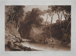 Liber Studiorum: Nabij Blain Athol, Schotland door Joseph Mallord William Turner