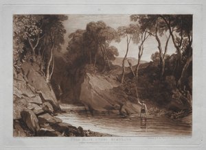 Liber Studiorum: Bij Blain Athol, Schotland door Joseph Mallord William Turner