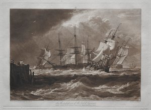 Liber Studiorum: Schepen in een bries door Joseph Mallord William Turner