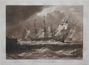 Liber Studiorum: Schepen in een bries door Joseph Mallord William Turner