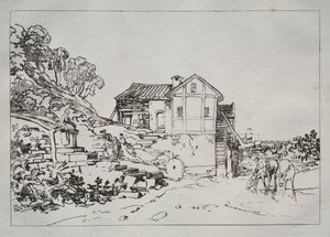 Liber Studiorum: Watermolen door Joseph Mallord William Turner