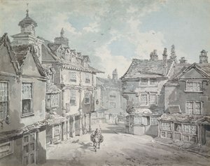 Marktstraat, Lichfield door Joseph Mallord William Turner