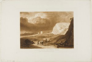 Martello Torens Bij Bexhill, Sussex, plaat 34 uit Liber Studiorum door Joseph Mallord William Turner