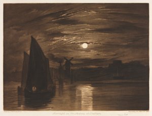 Maanlicht op de Medway bij Chatham