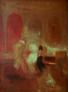 Muziekfeest, East Cowes Castle, Isle of Wight, 1835 door Joseph Mallord William Turner