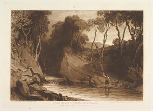 Bij Blair Athol, Schotland Liber Studiorum, deel VI, plaat 30, 1 juni 1811 door Joseph Mallord William Turner
