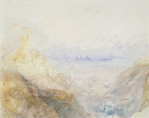 No.0588 Hospenthal, Val van St. Gothard, ochtend door Joseph Mallord William Turner