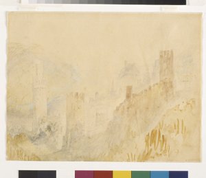 Oberwesel aan de Rijn door Joseph Mallord William Turner