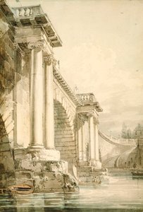 Oude Blackfriars Bridge door Joseph Mallord William Turner
