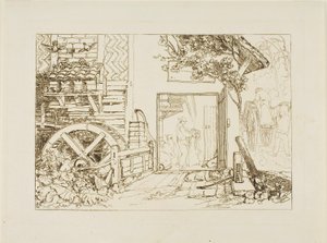 Pembury Mill, Kent, plaat 12 uit Liber Studiorum door Joseph Mallord William Turner