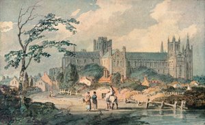 Kathedraal van Peterborough vanuit het Noorden, 1909 door Joseph Mallord William Turner